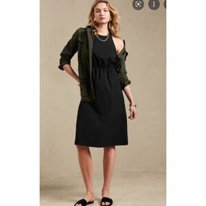 Banana Republic Factory Size M Black Active Racerback Dress NEW!